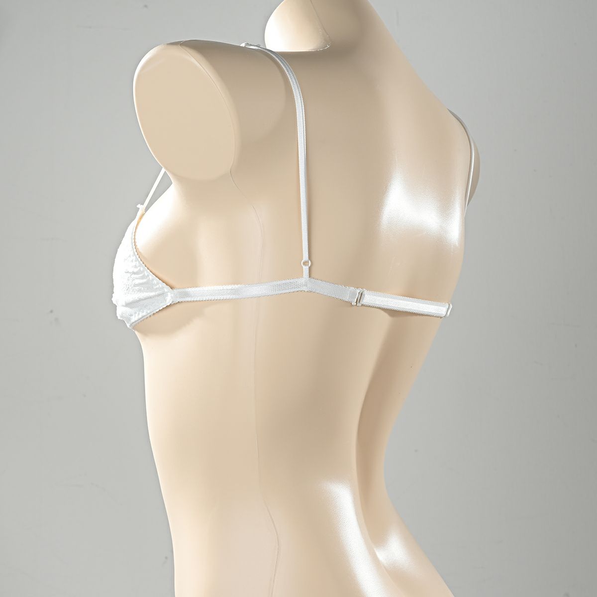 ドルチェシリーズ スポーティ ロリータレース リボンブラ〈白〉