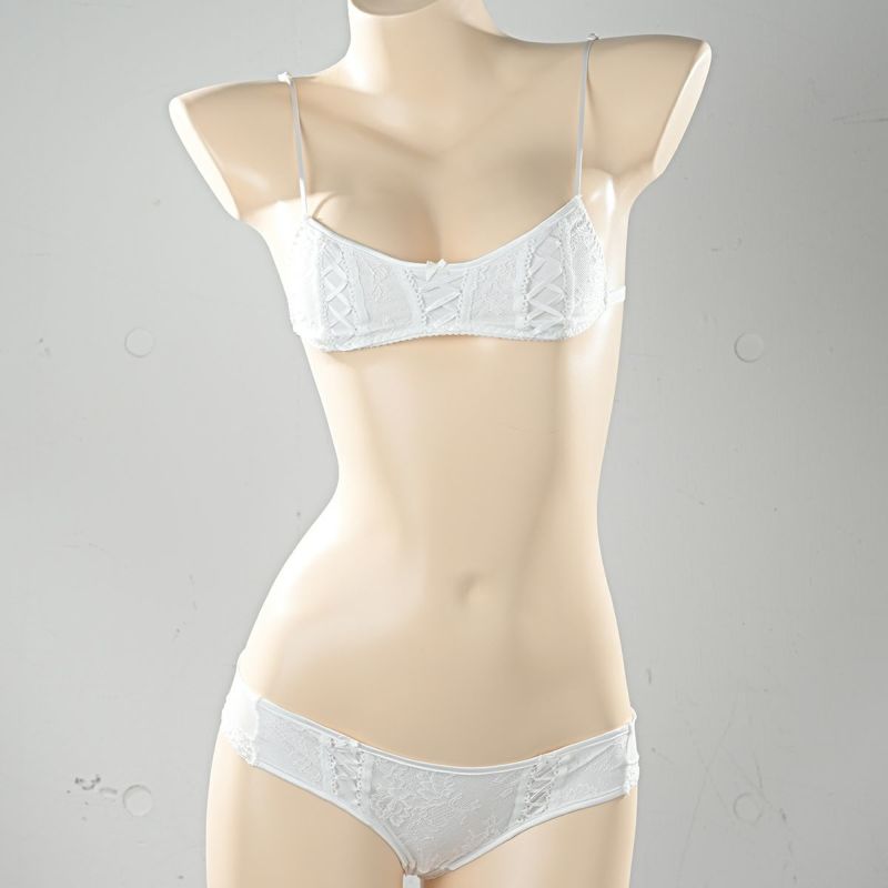 ドルチェシリーズ スポーティ ロリータレース リボンブラ〈白〉